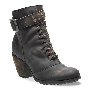 Harley Davidson Women's Calkins Vintage Bootie | Size 9 | Smoke color